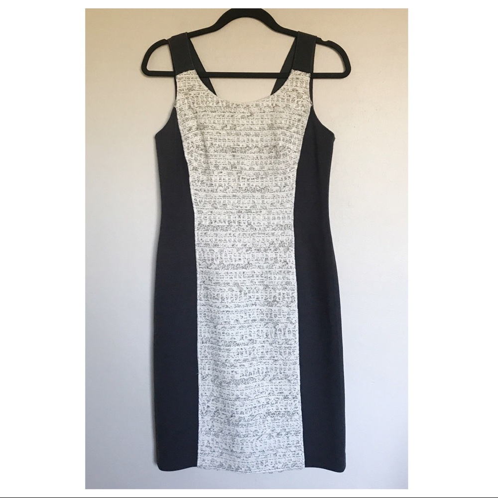 Worth New York Textured Color Block Sheath Dress 4 - image 1